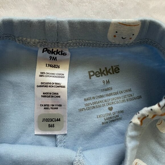 Pekkle Baby Outfit Set 4-pc 100% Cotton 9M | GUC Bodysuits Pants S’mores Stripe - Picture 13 of 16